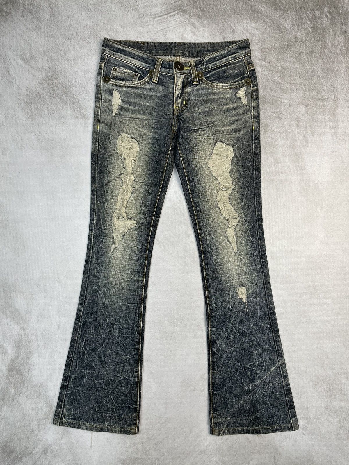 2000s D.i.a Gyaru Gal Low Rise Flare Denim