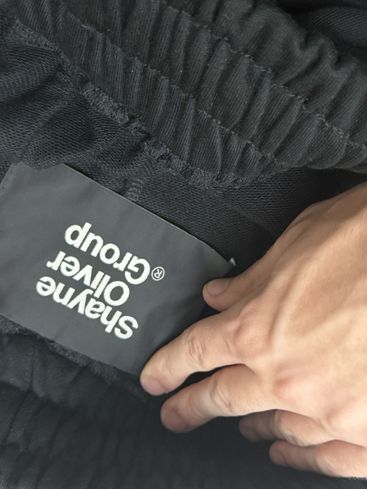 Anonymous Club Anonymous Club Black Logo Wide Sweatpants Size US 30 / EU 46 - 4 Thumbnail