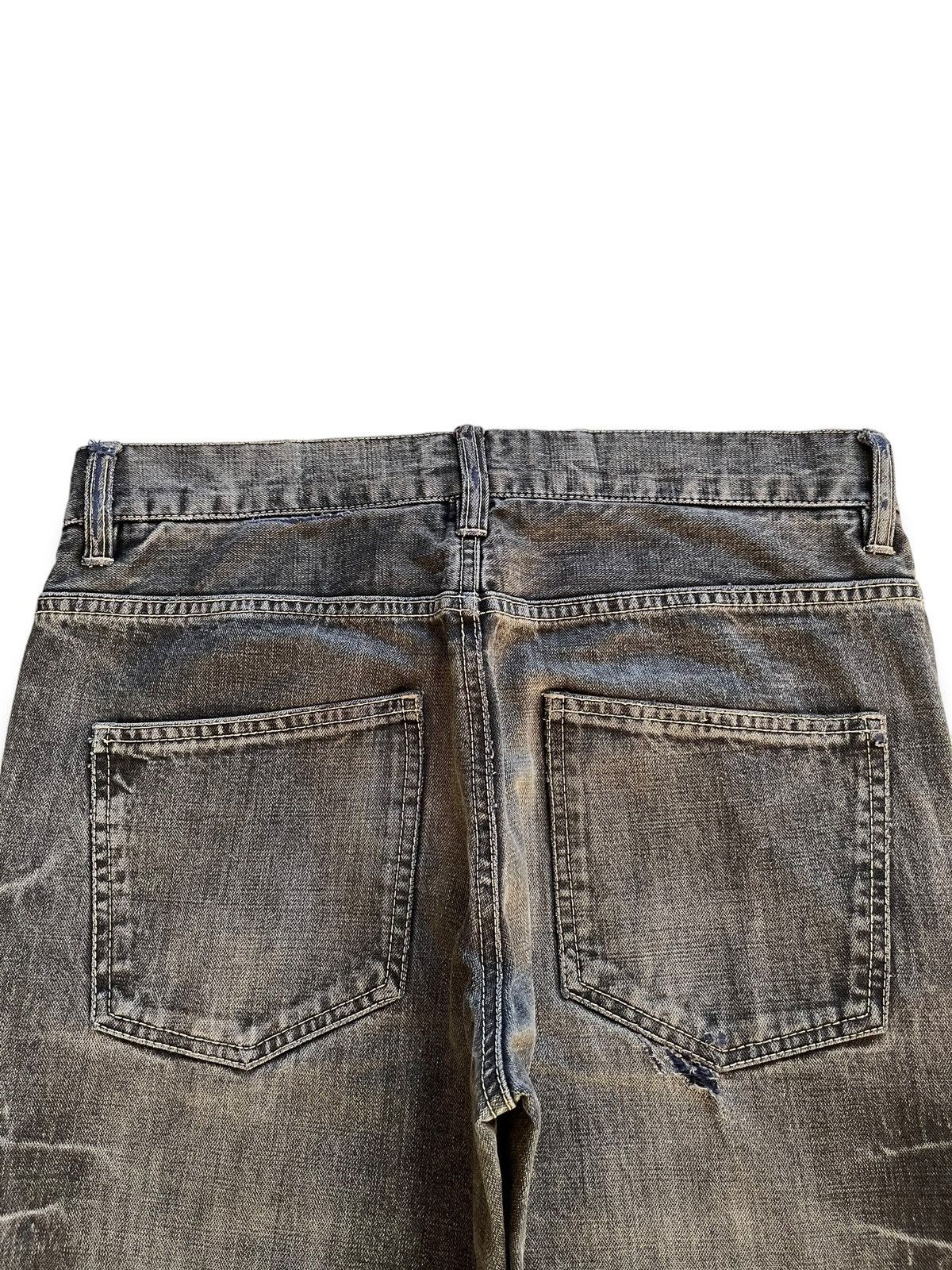 Japanese Brand Vintage Japanese Brand Faded Wash Distress Loose Style Jeans Size US 33 - 8 Thumbnail