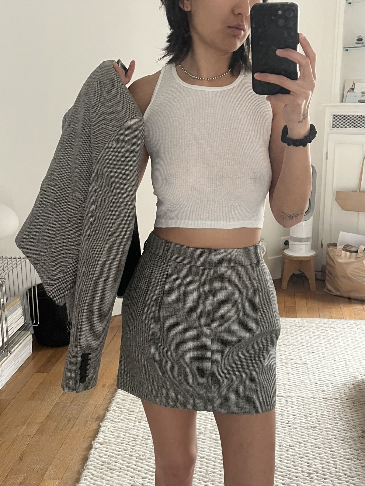 Saint Laurent Paris Saint Laurent Suit with Mini Skirt Size XS / US 0-2 / IT 36-38 - 3 Thumbnail