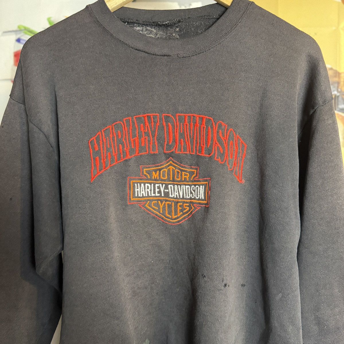 Harley Davidson Distressed harley davidson crewneck Size US M / EU 48-50 / 2 - 2 Thumbnail