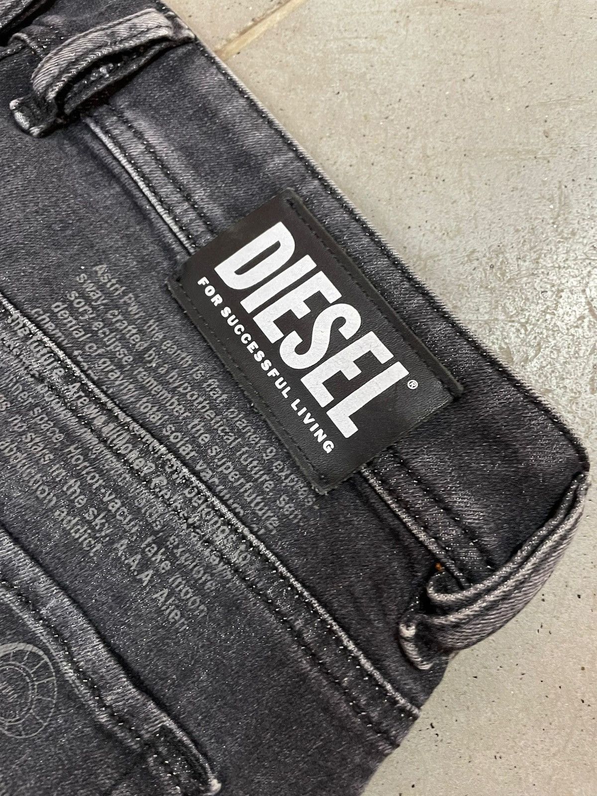 Diesel Diesel Jeans Black/White Denim Size US 32 / EU 48 - 10 Thumbnail