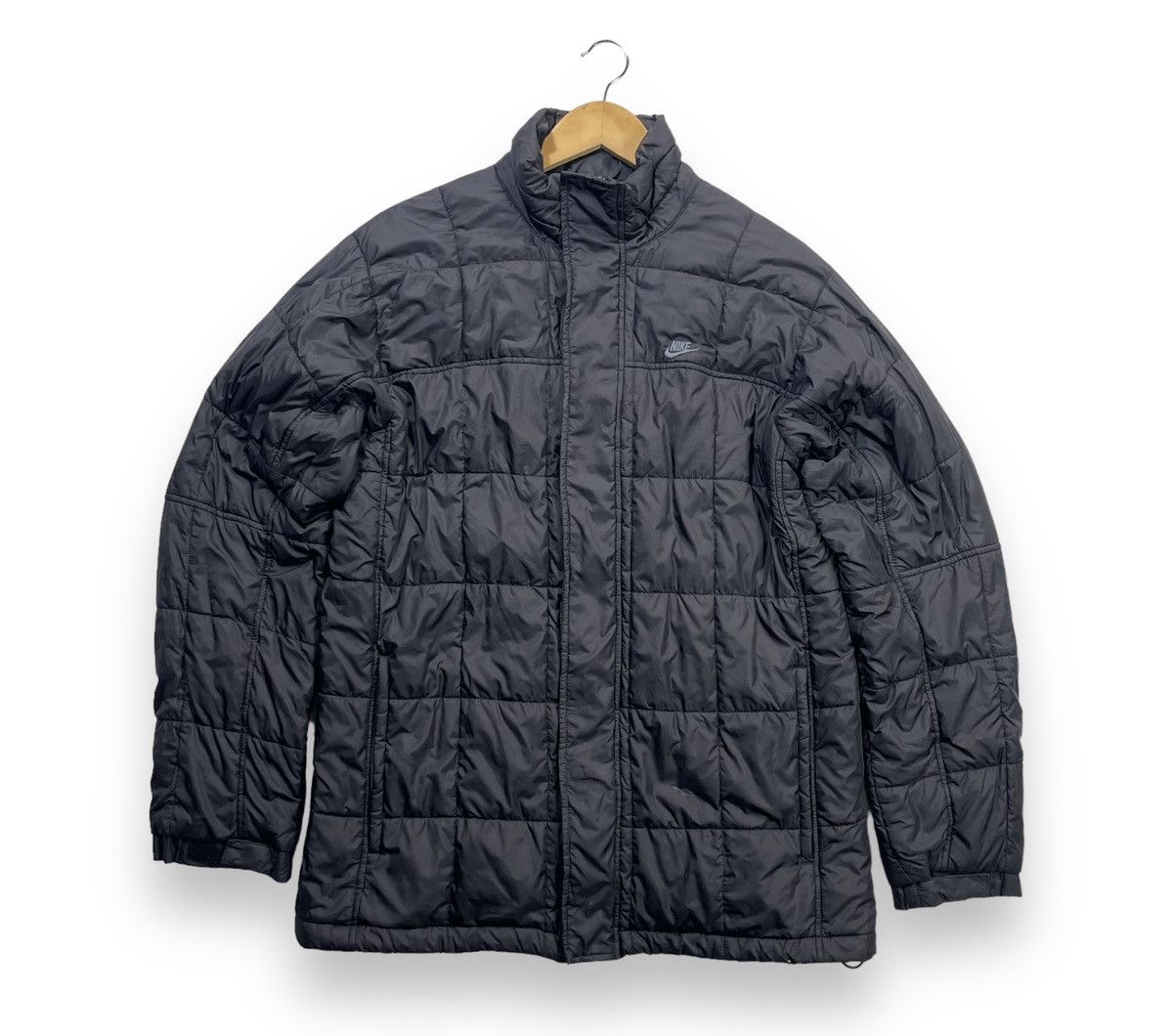 Nike × Vintage Vintage Nike Quilted Puffer Ripstop Nylon Jacket Size US L / EU 52-54 / 3 - 1 Thumbnail