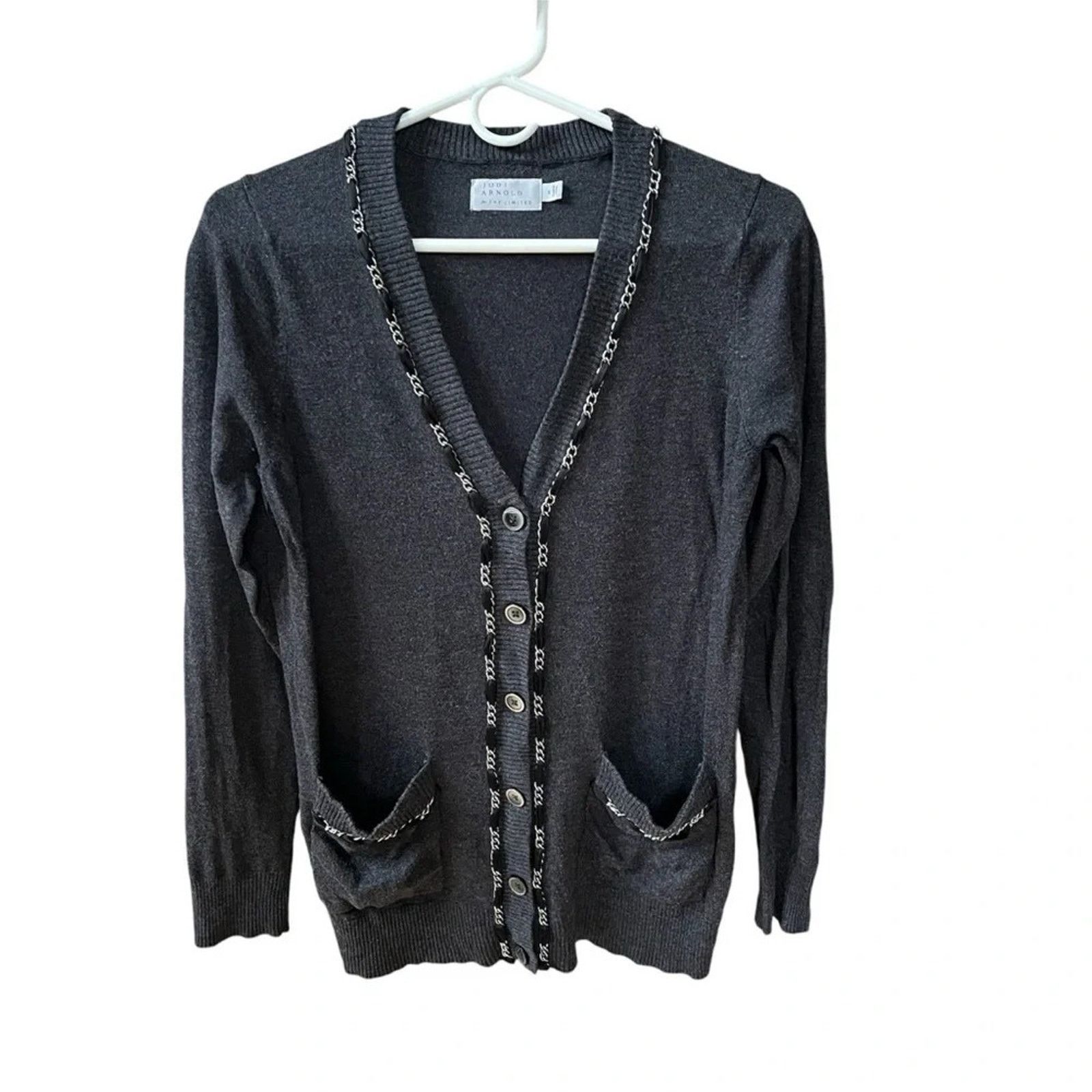 Other Jodi Arnold For The Limited Gray Cardigan Size Small Size S / US 4 / IT 40 - 1 Thumbnail