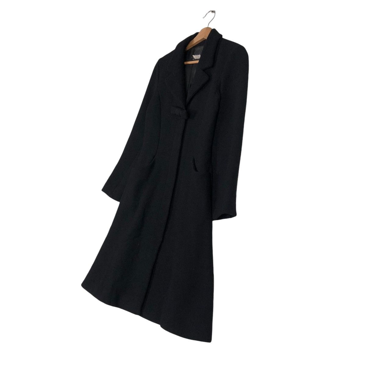 agnes b. 🔥RICH BLACK LONG JACKET AGNES B. MADE IN FRANCE Size XS / US 0-2 / IT 36-38 - 4 Thumbnail