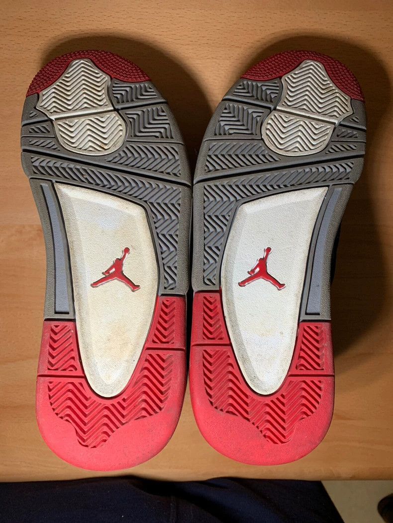 Adidas Adidas Air Jordan AJ4 Bred Basketball Shoes-2507 Size US 12 / EU 45 - 6 Thumbnail