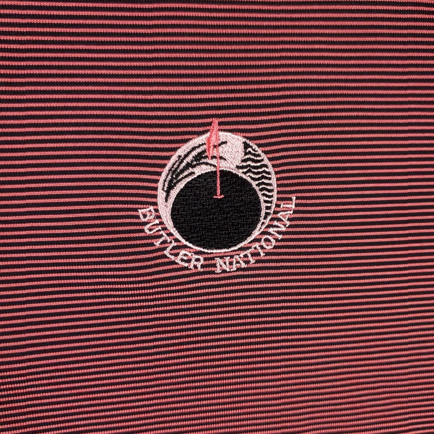 Vintage Donald Ross Polo Shirt Mens Medium Black Red Striped Golf Short Sleeve Size US M / EU 48-50 / 2 - 2 Thumbnail