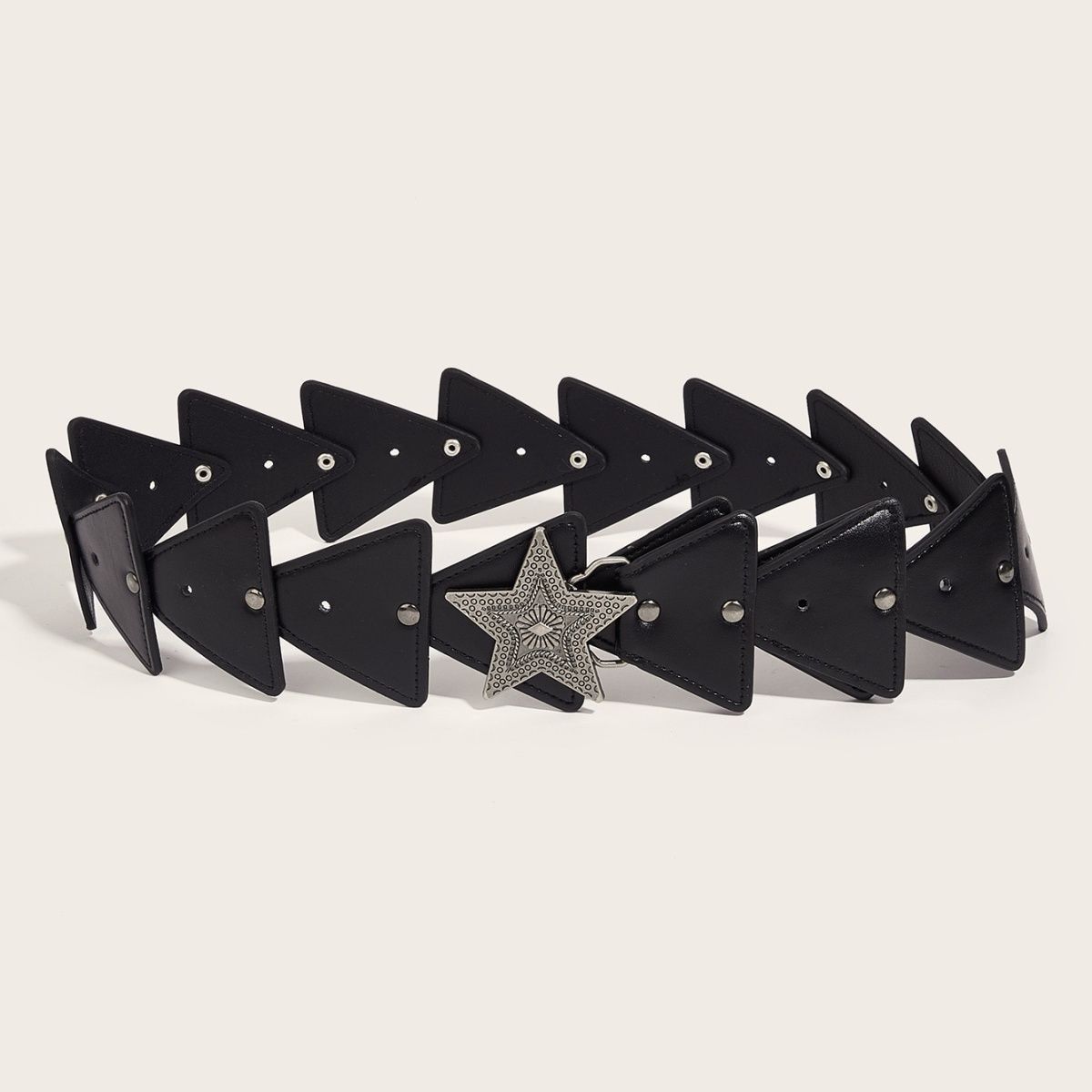 Designer Hip-hop Vintage Belt Riveted Belts Menswear Accessories Size ONE SIZE - 6 Thumbnail