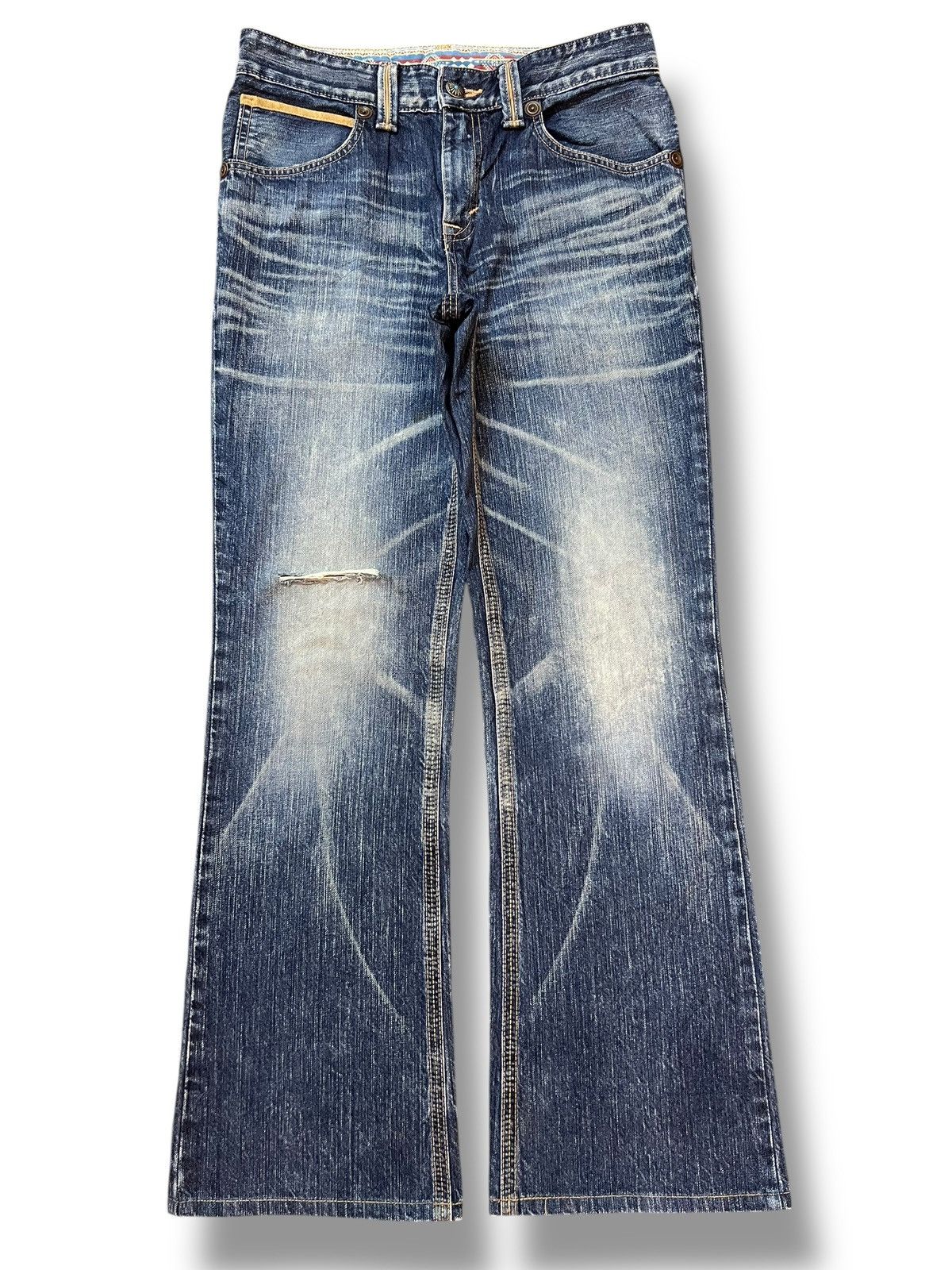 Edwin Bootcut Edwin Exclusive Vintage Japan - Whisker Wash Jeans Size US 32 / EU 48 - 2 Thumbnail
