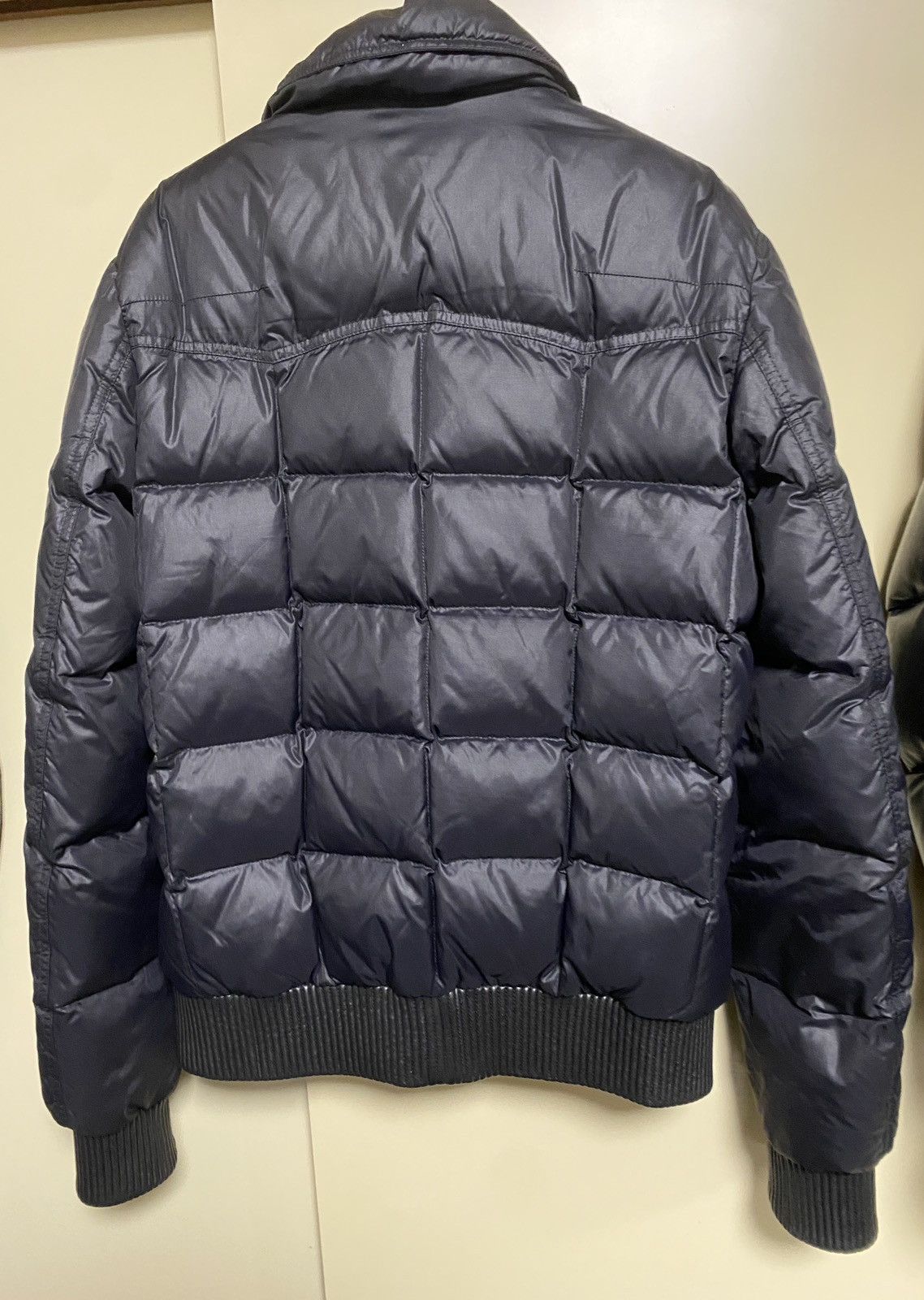 Dior × Hedi Slimane dior homme aw05 down jacket leather rib