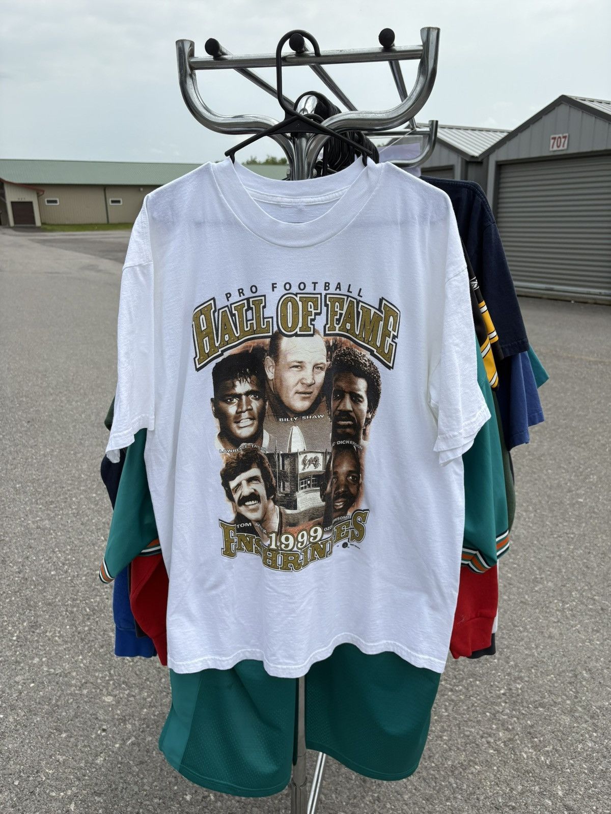 NFL × Vintage 1999 NFL Hall Of Fame Enshrinees T-Shirt Size US XL / EU 56 / 4 - 1 Thumbnail