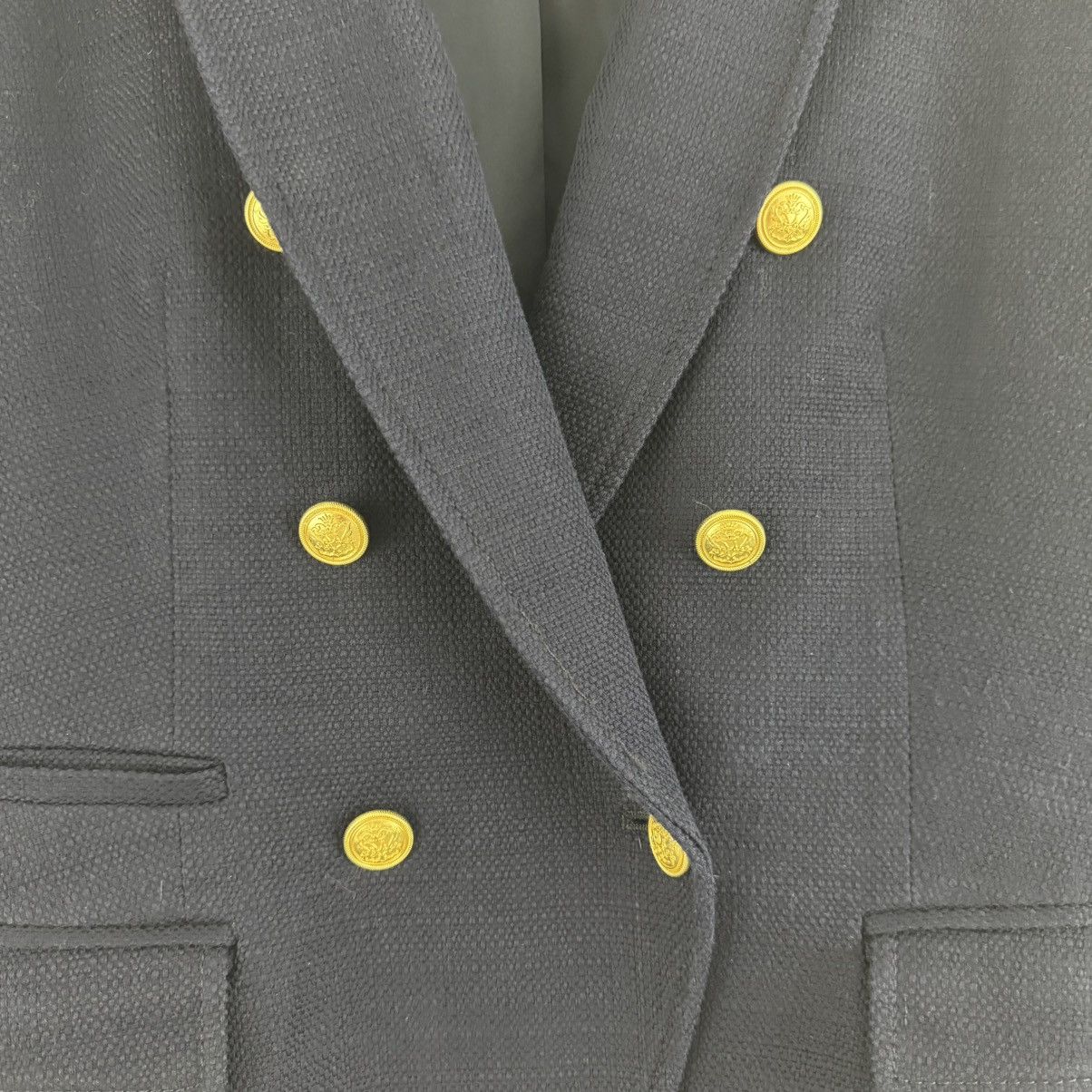 Banana Republic BANANA REPUBLIC Navy Nautical Basketweave Blazer Jacket Size M / US 6-8 / IT 42-44 - 9 Thumbnail