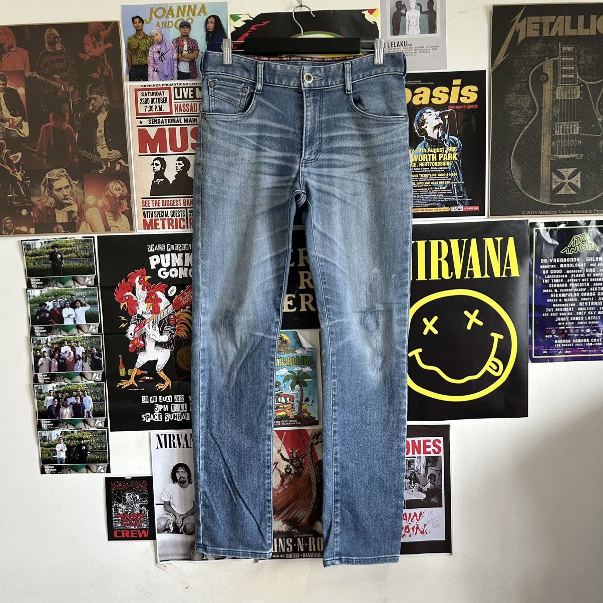 Edwin Vintage Edwin Jerseys Japanese Nice Honeycomb Design Denim Size US 32 / EU 48 - 1 Thumbnail