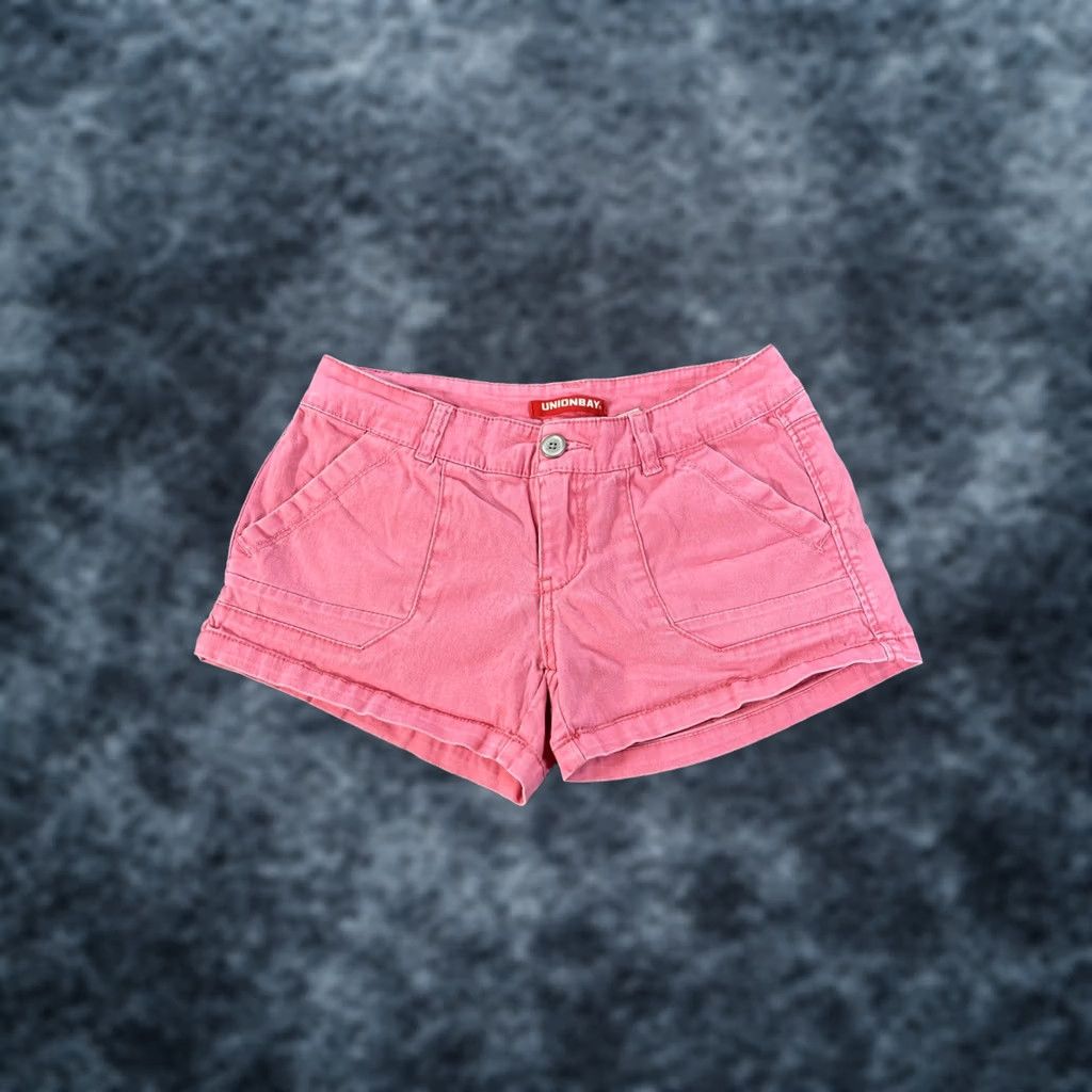 Vintage VINTAGE Union Bay Shorts Womens 28 Pink Denim Cargo Pocket Cut-Off Pockets 90s Y2K Women Size 28" / US 6 / IT 42 - 1 Thumbnail
