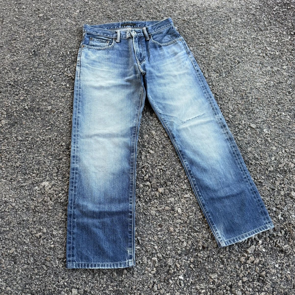 Jean VINTAGE JAPANESE DENIM STRAIGHT FADED JEAN PANTS Size US 32 / EU 48 - 2 Thumbnail