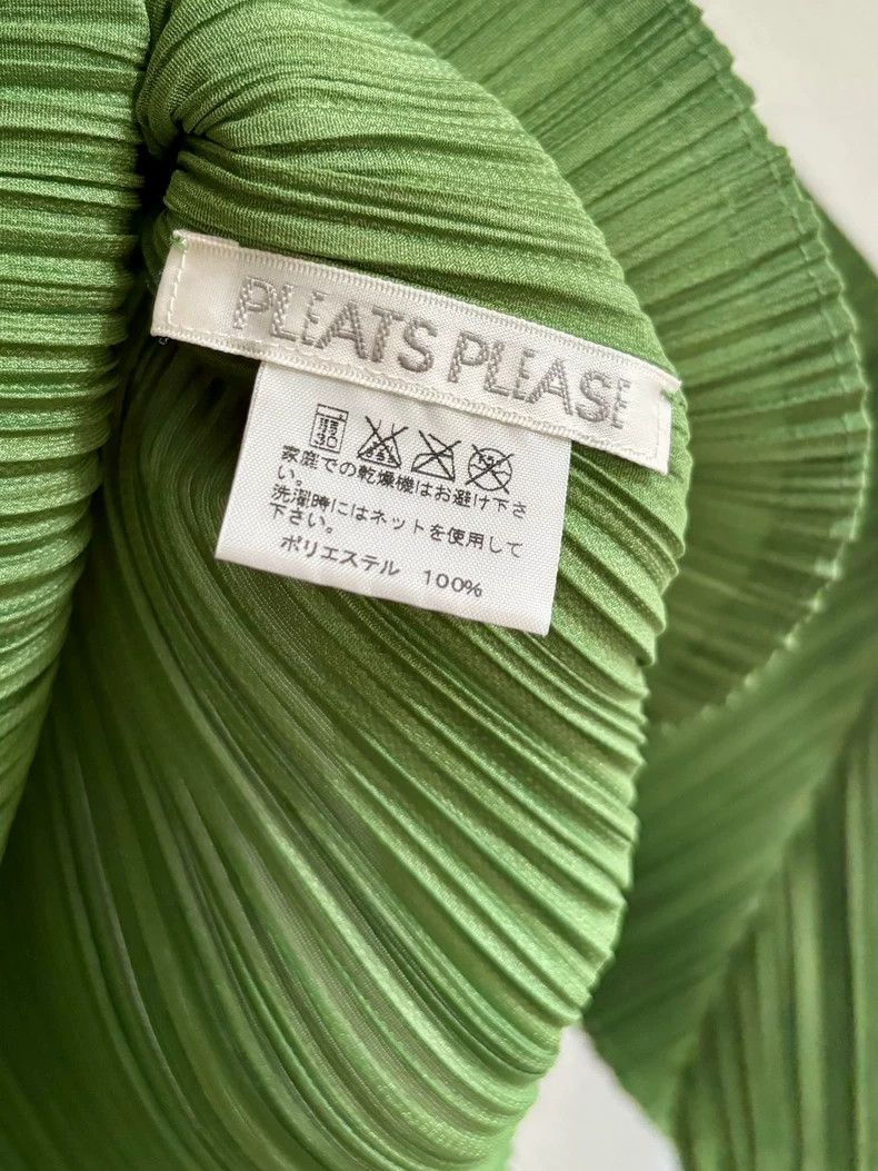 Issey Miyake issey miyake size:3 Green pleated long sleeves Size XXS / US 00 / IT 34 - 3 Thumbnail