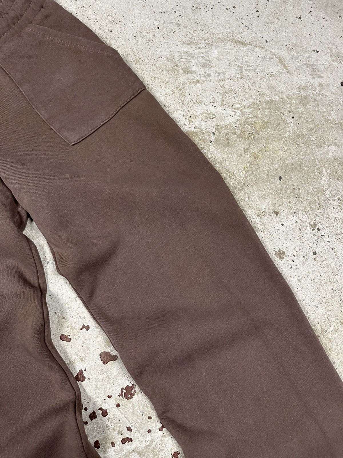 Japanese Brand × Vintage Vintage Y2K BAGGY Washed Brown Sweatpants Flare Size US 32 / EU 48 - 5 Thumbnail