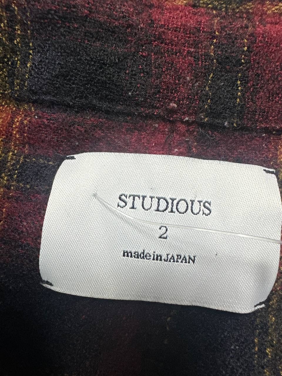 Japanese Brand × STUDIOUS Studious Japan Mens Shirt Wool Size US S / EU 44-46 / 1 - 4 Thumbnail