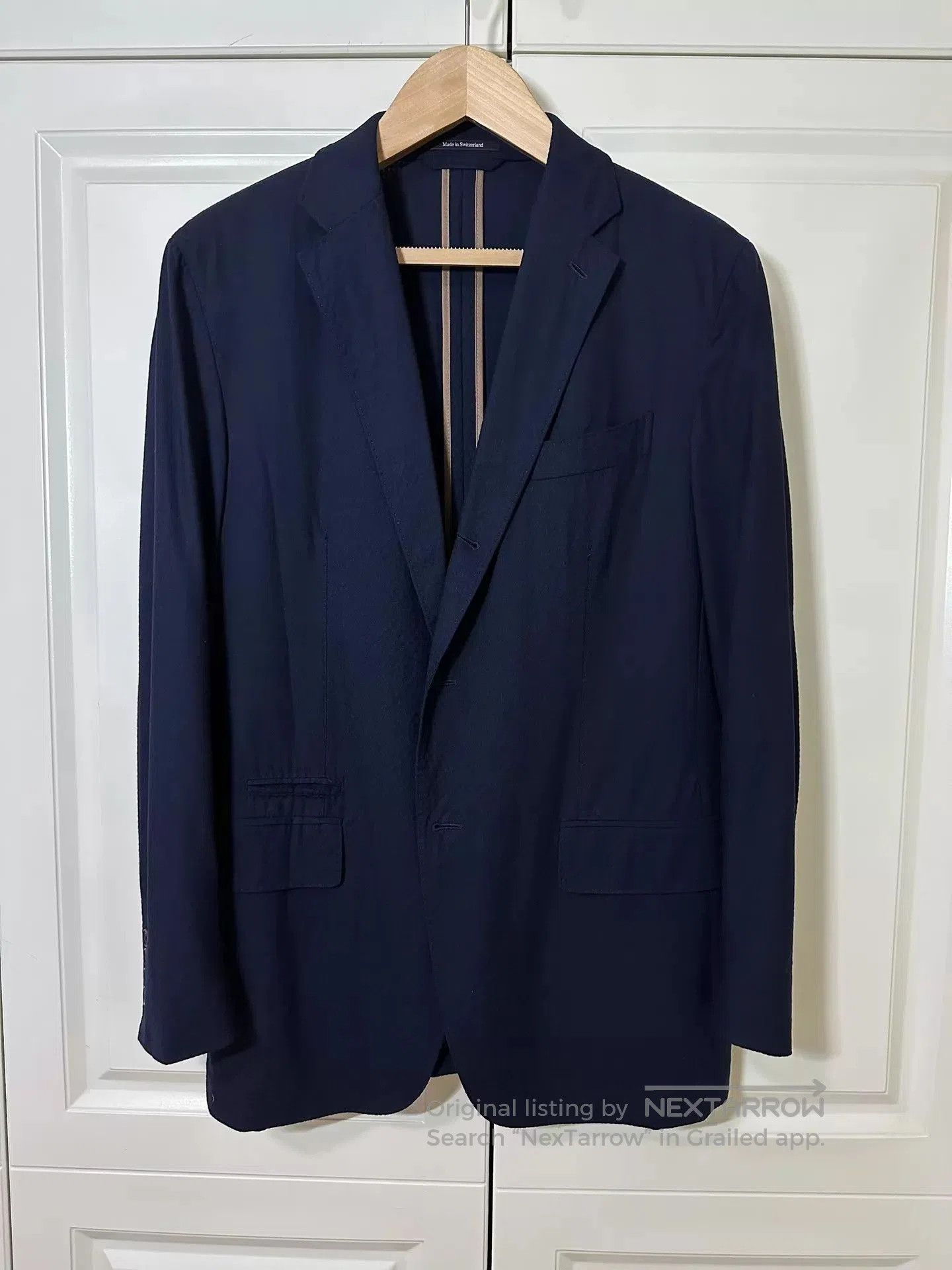 Ermenegildo Zegna Blue Single-Breasted Blazer. Size US M / EU 48-50 / 2 - 1 Thumbnail