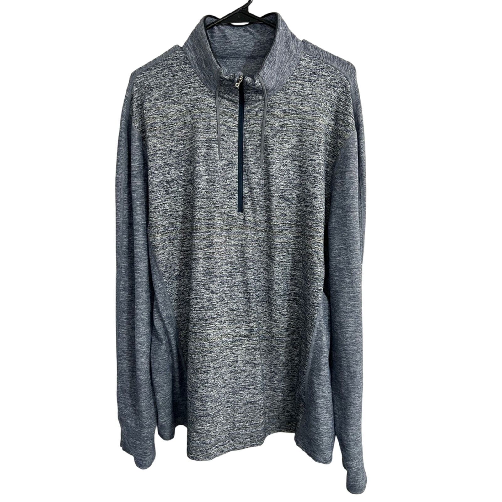Lululemon Lululemon Mens Sweater Blue Gray 1/4 Zip Pullover XL CLEAN Size US XL / EU 56 / 4 - 1 Thumbnail