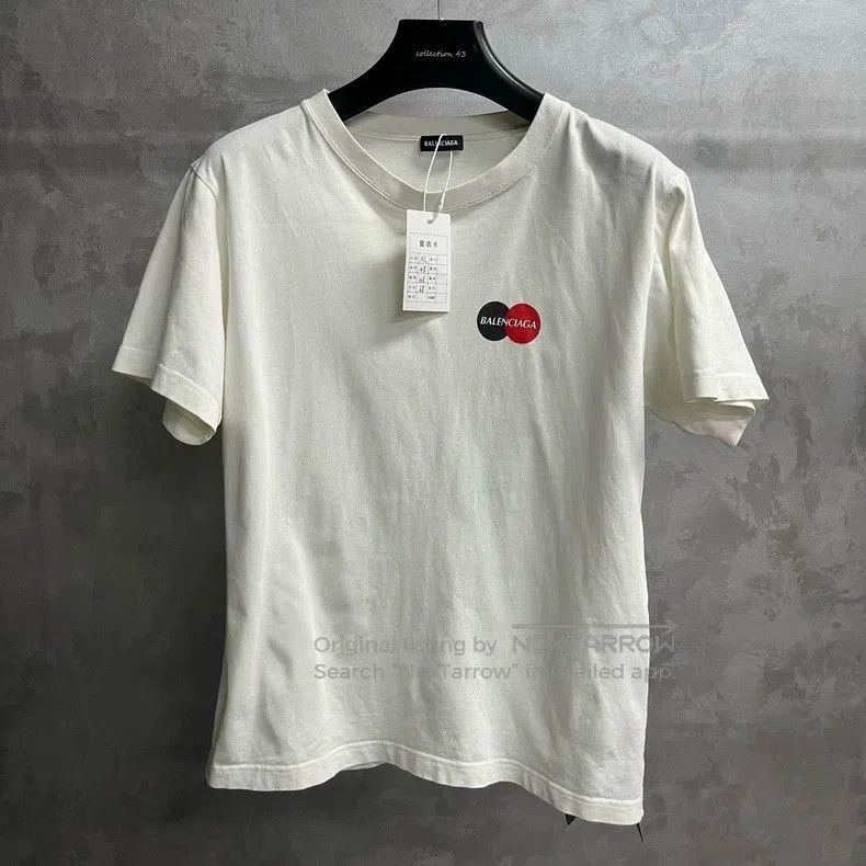 Other Balenciaga White Logo Crewneck T-Shirt. Size US XL / EU 56 / 4 - 1 Thumbnail