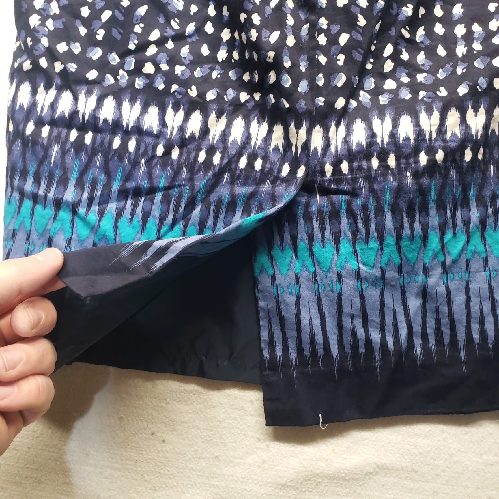 Ann Taylor Ann Taylor Skirt Adult 8 Multicolor Zipper Knee Length Pencil Womens Size 30" / US 8 / IT 44 - 6 Thumbnail