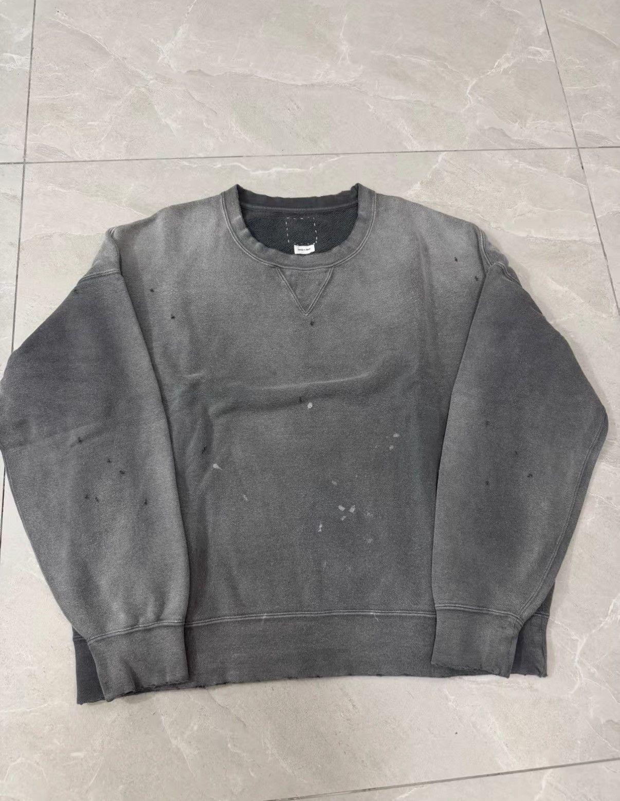 Visvim Visvim 22AW Crash Distressed Sweatshirt J34 Size US S / EU 44-46 / 1 - 1 Thumbnail