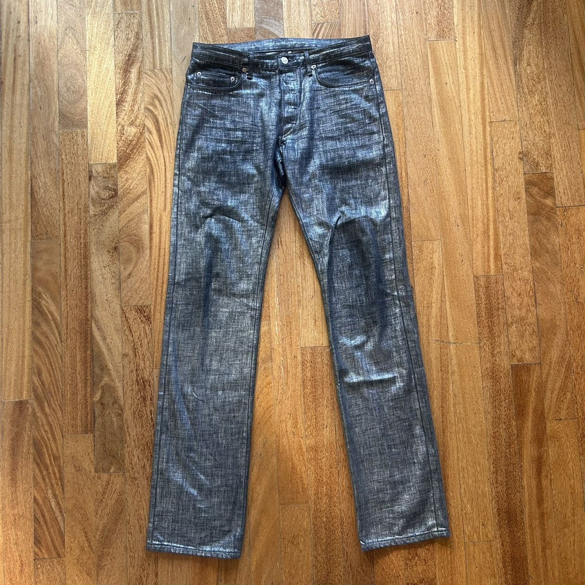 パンツ dior homme 07s graphite coating denim Dior Dior Homme ss07 graphite coated Denim | Grailed