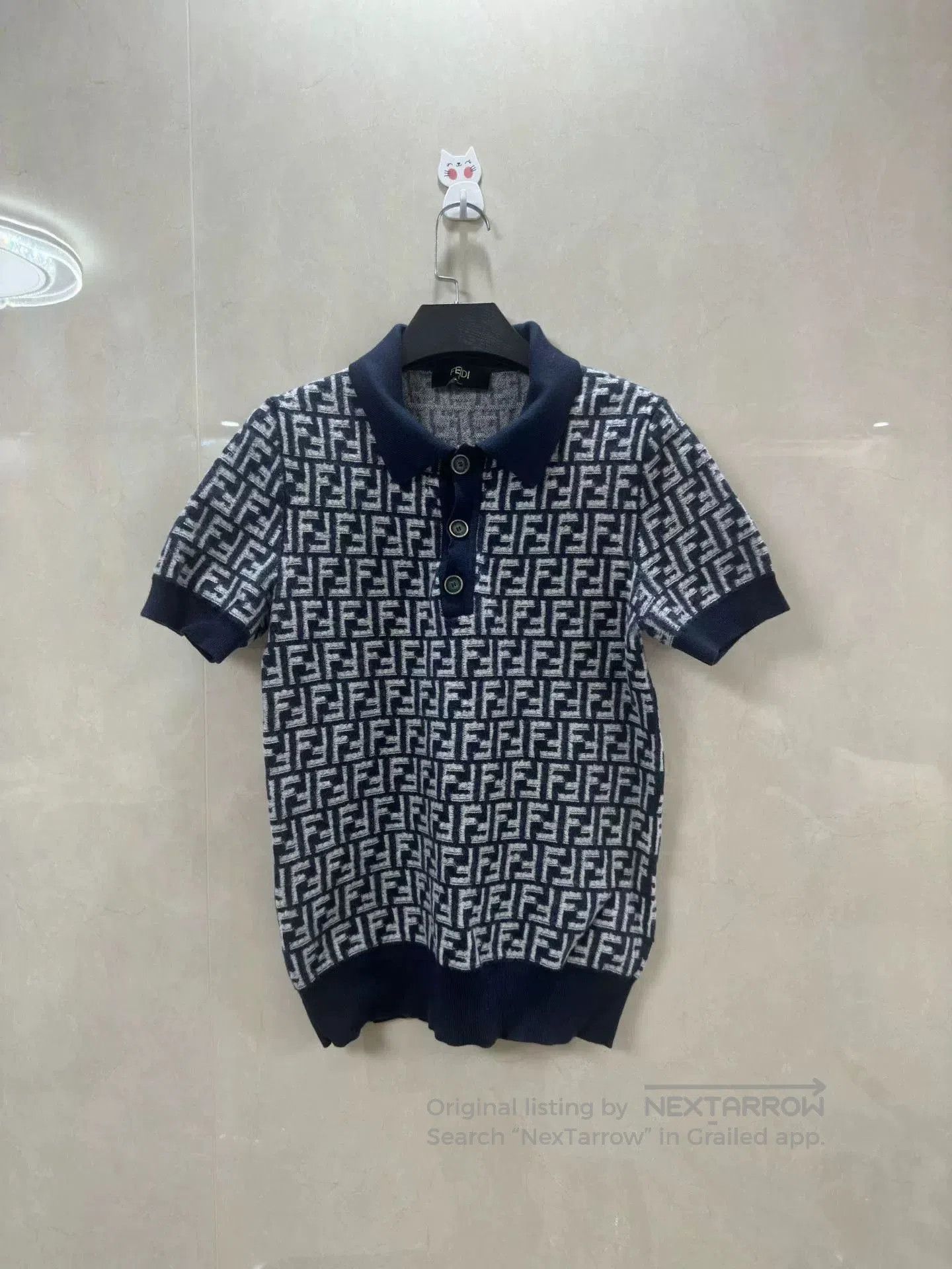 Fendi fendi logo short sleeve polo shirt. Size US M / EU 48-50 / 2 - 1 Thumbnail