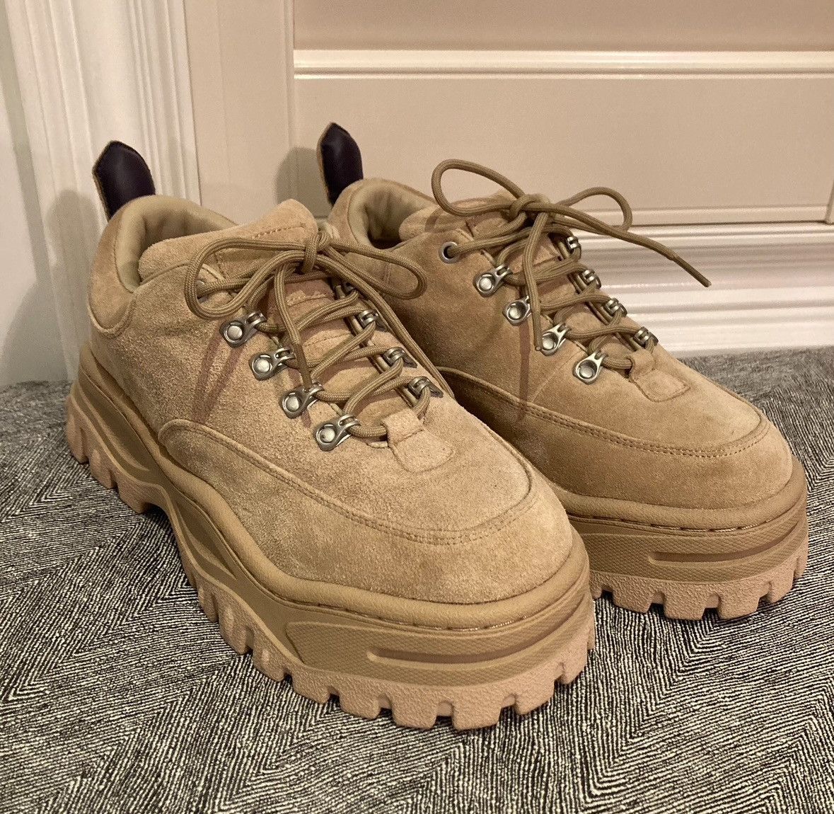 Eytys Eytys Angel Platform Sneaker "Dune" Suede (W9, M7.5) Size US 9 / IT 39 - 1 Thumbnail