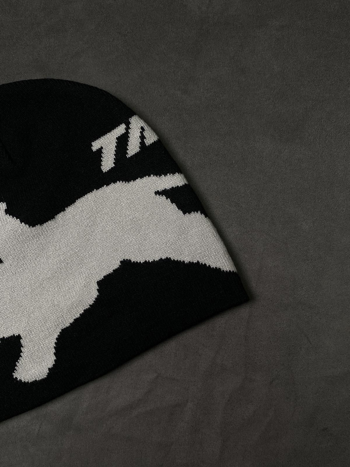 Japanese Brand Never Happy New Year F*F No Cuff Knit Skull Cap Black Beanie Size ONE SIZE - 3 Thumbnail