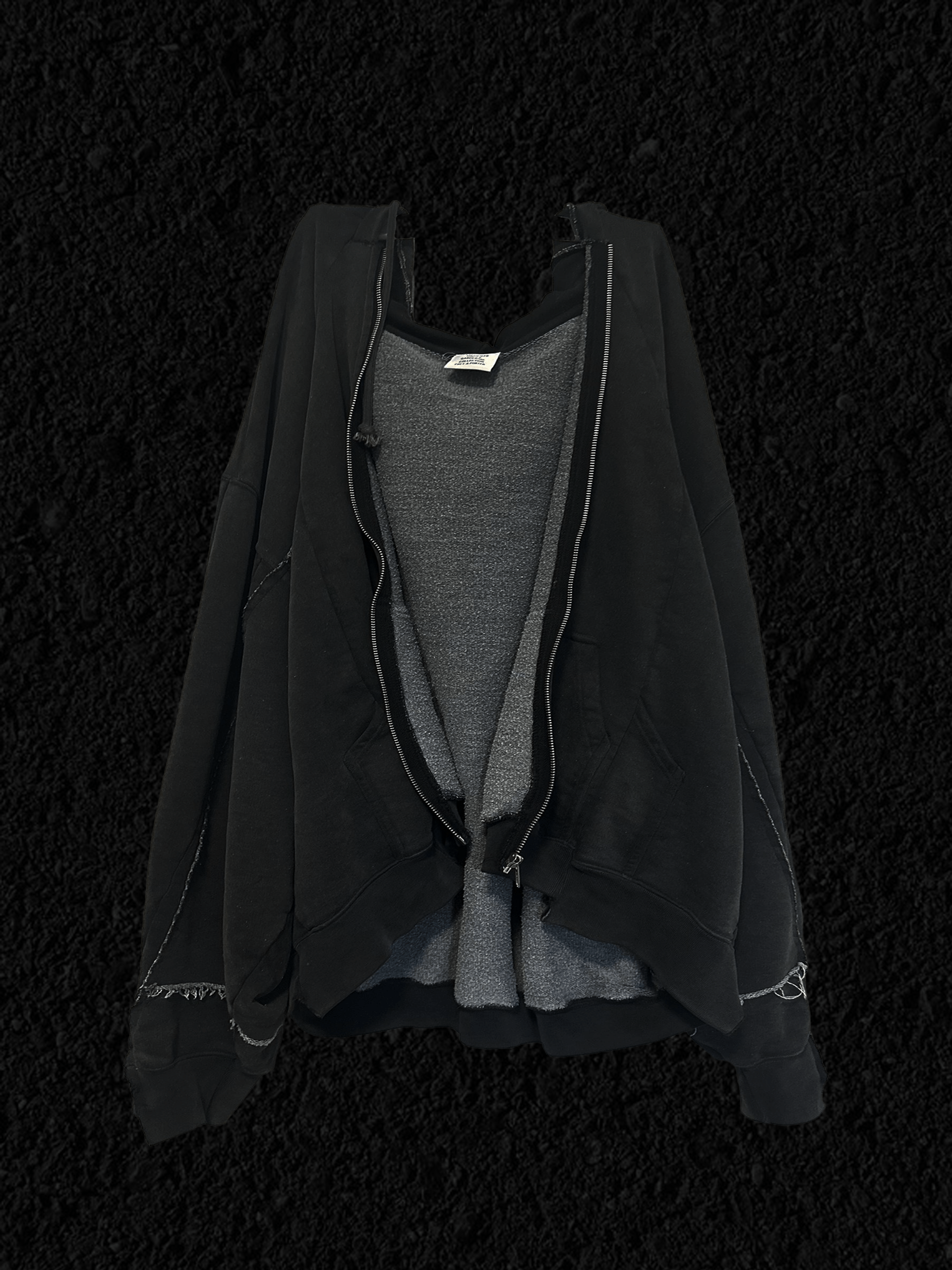 Vetements Vetements Cut Up Deconstructed Logo Zip Up Hoodie Size US M / EU 48-50 / 2 - 4 Thumbnail