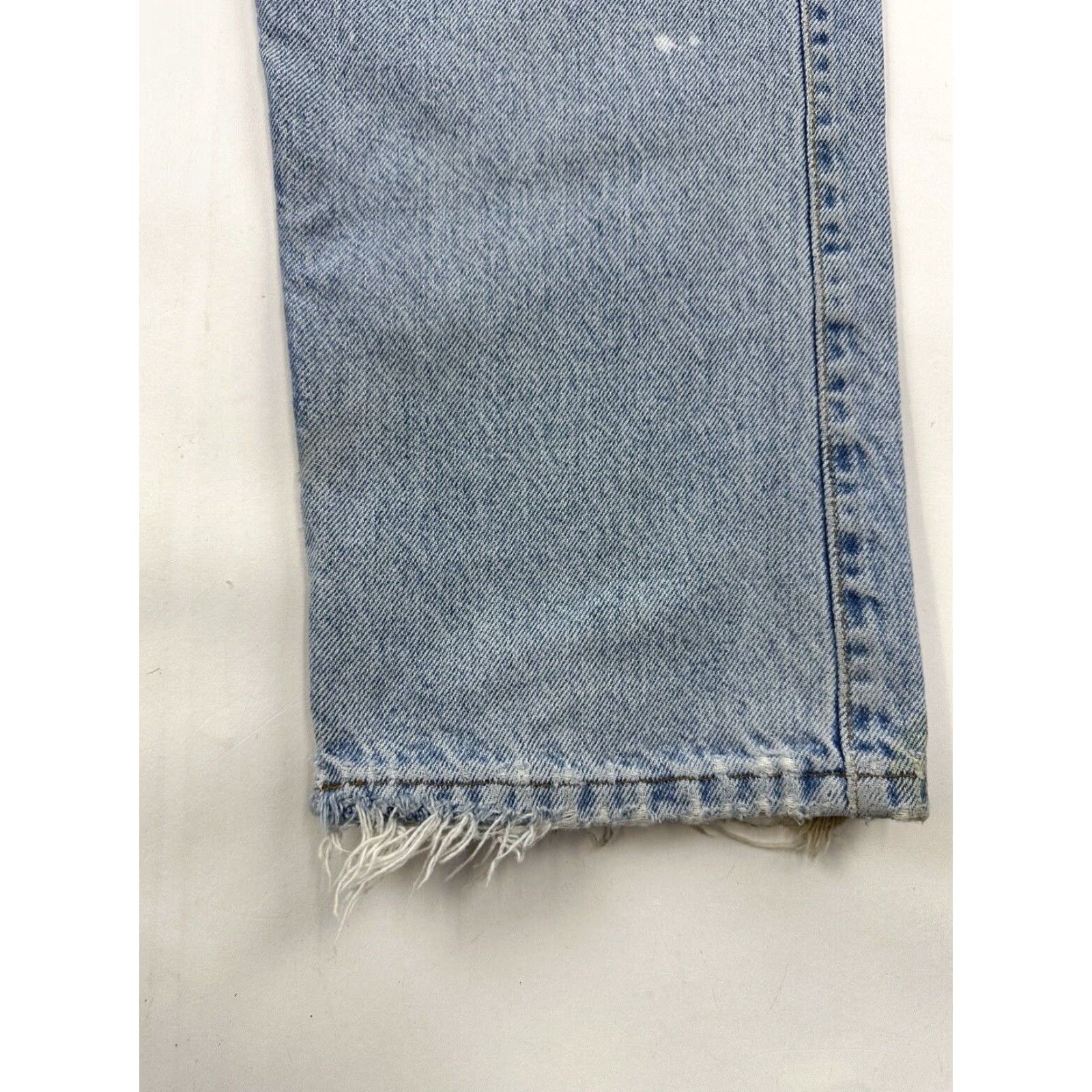 Levi's VINTAGE Levi’s 540 Jeans Mens 31x33 Orange Tab Brown Tab 5-Pocket Denim Regular Straight Blue Leather Belt Loops Zip 33 Inseam IP Cand For Mexico Size US 31 - 3 Thumbnail
