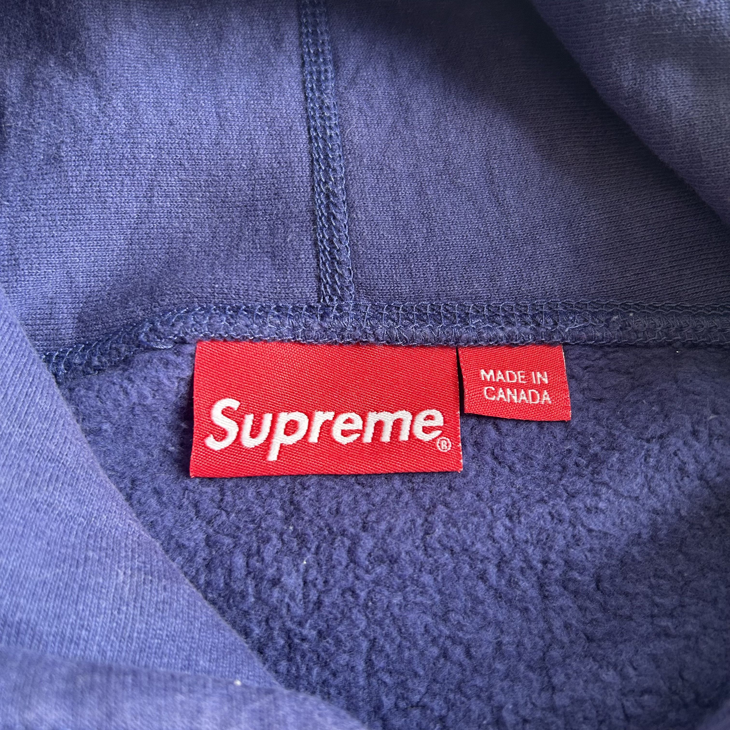 Supreme Supreme FTP Arc Hooded Sweatshirt L Washed Navy SS21 Size US L / EU 52-54 / 3 - 4 Thumbnail