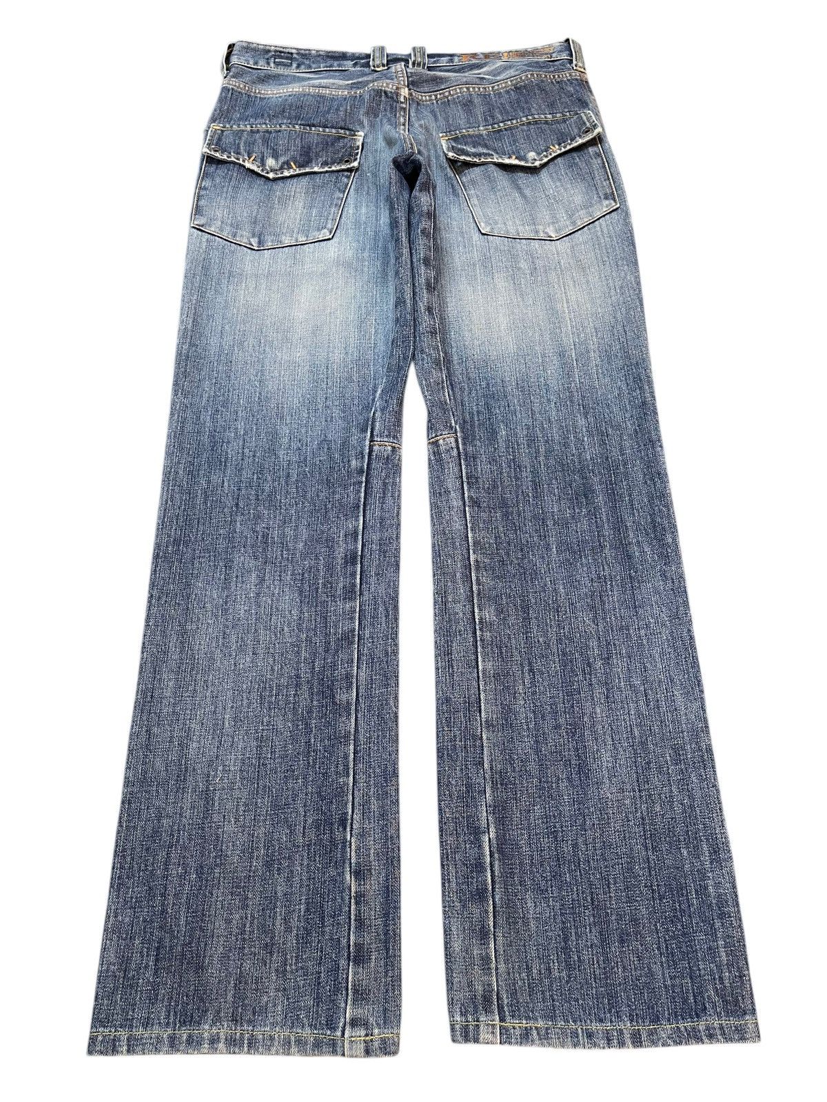 Hysteric Glamour Vintage Japanese Bartack Studded Zipper Avant Garde Jeans Size US 32 / EU 48 - 2 Thumbnail