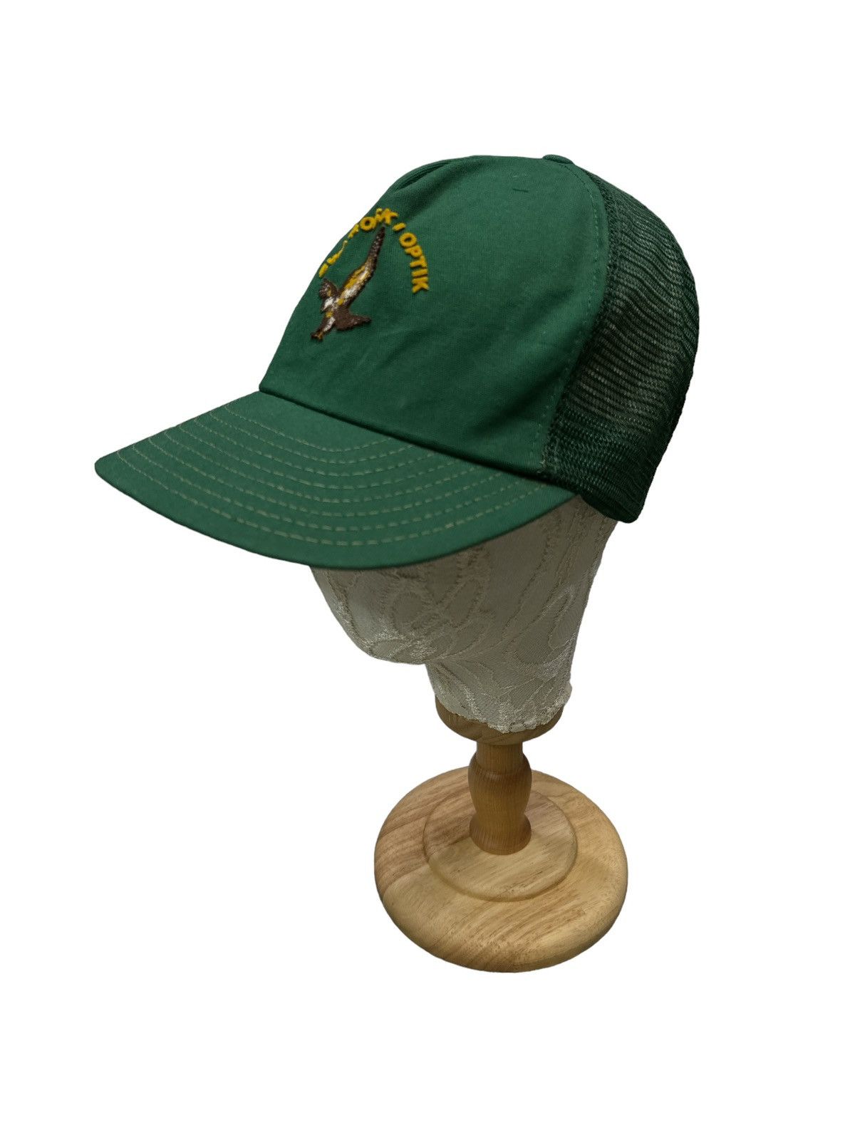Designer × Vintage VINTAGE 1990s SWAROVSKI OPTIK TRUCKER CAP Size ONE SIZE - 3 Thumbnail