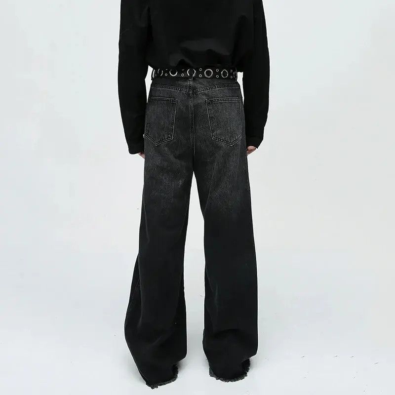 Japanese Brand × Jean × Vintage Gradient Wide Leg Jeans Size US 28 / EU 44 - 3 Thumbnail