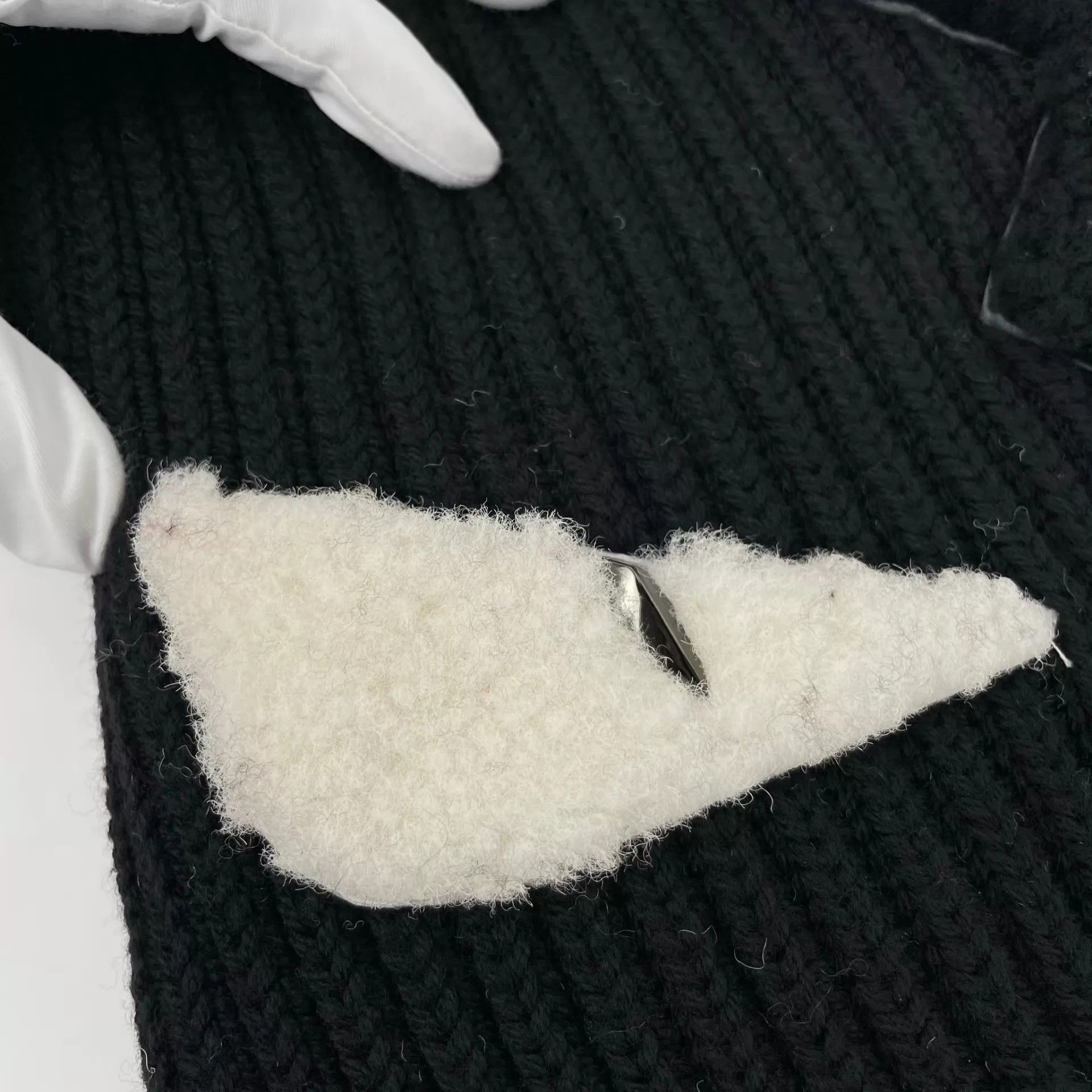Fendi Fendi Monster Scarf Black Size ONE SIZE - 8 Thumbnail