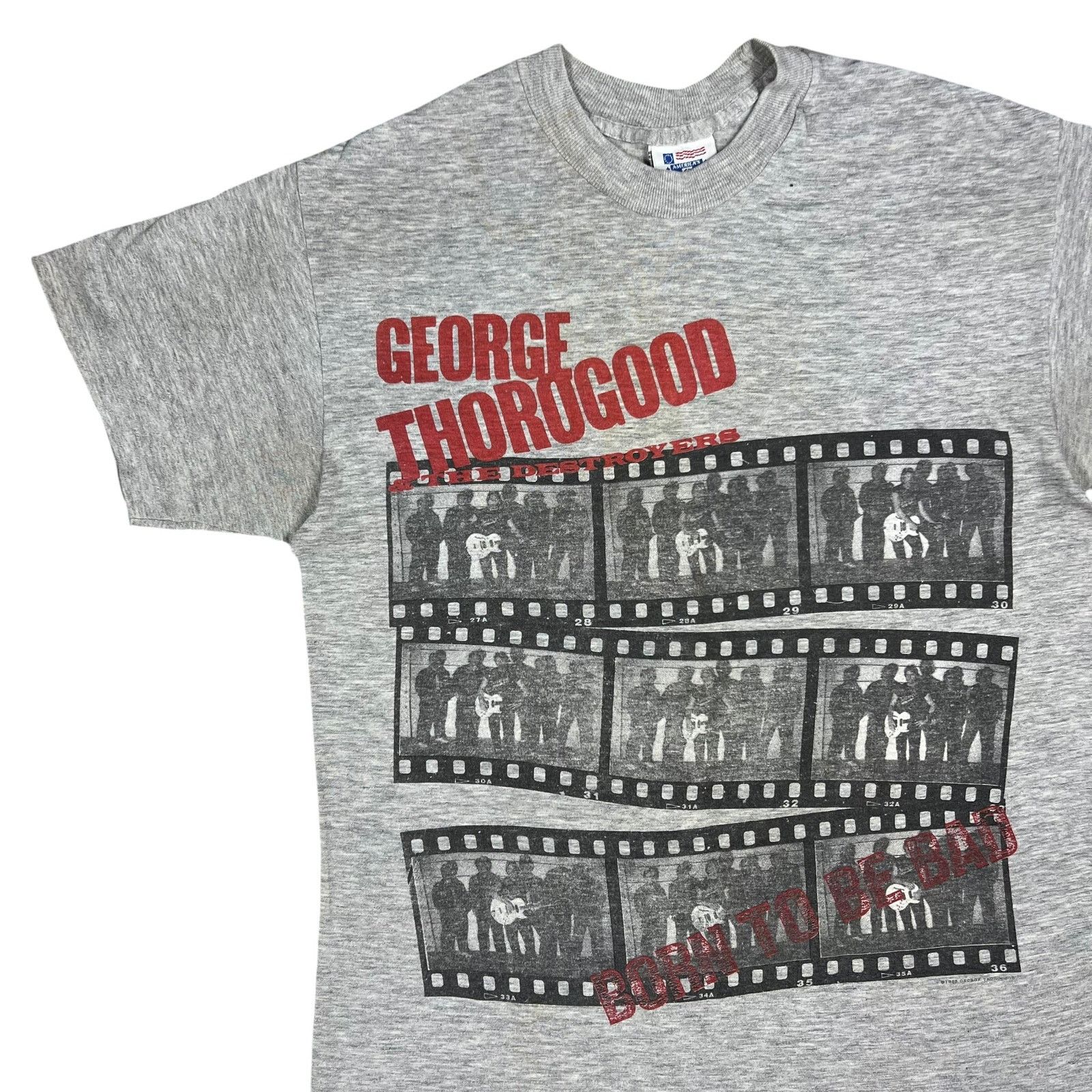 Band Tees × Vintage 1988 George Thorogood and the Destroyers faded band tee Size US M / EU 48-50 / 2 - 4 Thumbnail