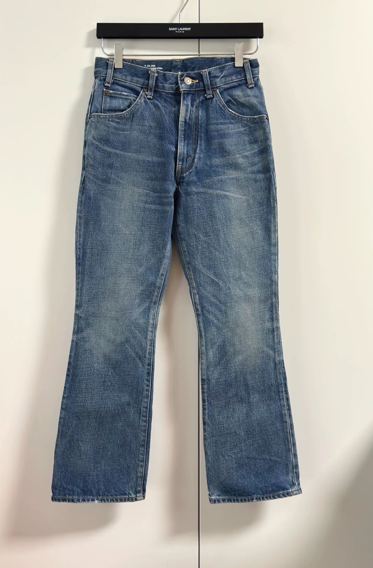 Celine classic blue wash flared denim pants Size 28" / US 6 / IT 42 - 1 Thumbnail