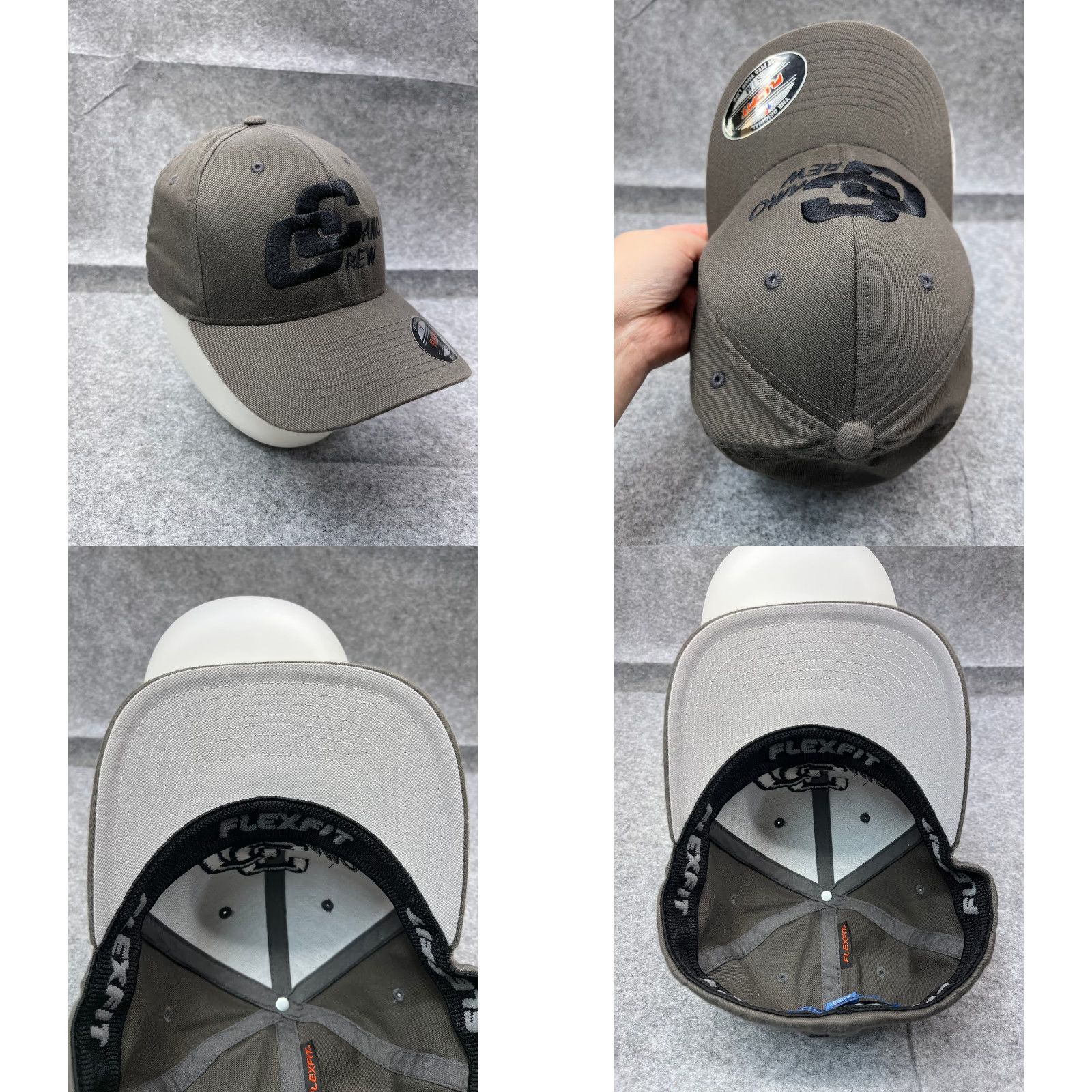 Port Authority Port Authority Camo Hat Cap Fitted Adult Medium Gray Cotton Polyester Knit Blend Mens Baseball Cap Size ONE SIZE - 8 Thumbnail