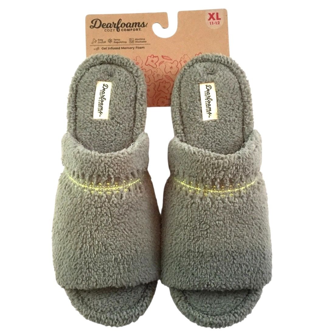 Other Dearfoam Slippers NWT Cozy Comfort Green Slip-On XL 11-12 Size US 11 / IT 41 - 2 Thumbnail