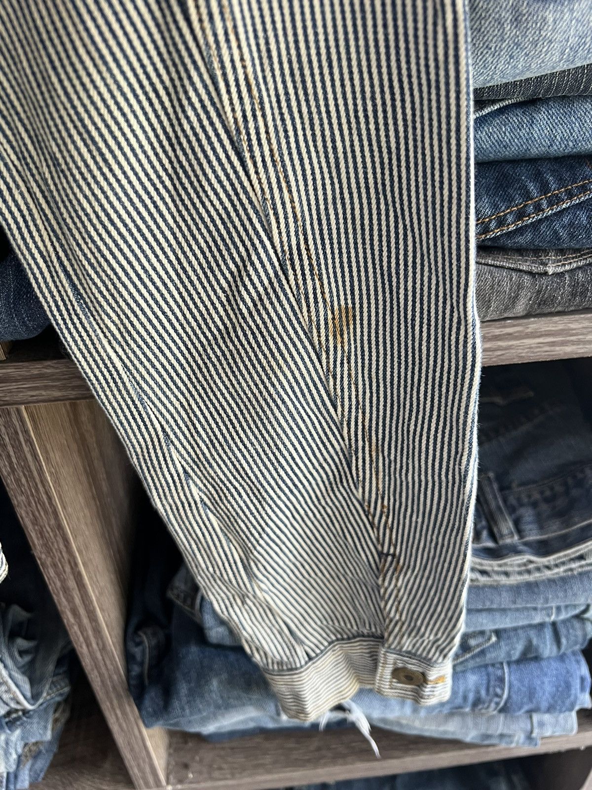 GU 🔥GU Hickory Stripe Denim Jacket Size M / US 6-8 / IT 42-44 - 10 Thumbnail