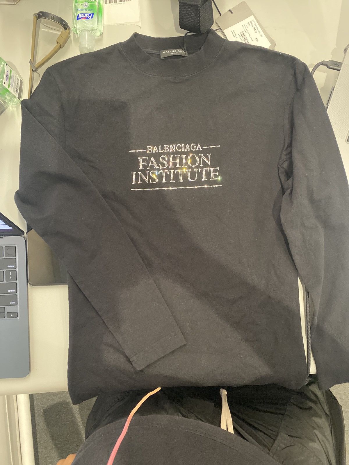 Balenciaga Balenciaga Fashion Institute Rhinestone Longsleeve 