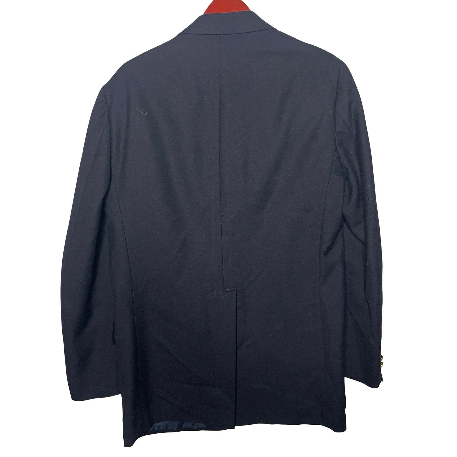 J. Press J. Press Navy Blur 100% Wool Gold Button Closure Blazer 44L Size 44L - 8 Thumbnail