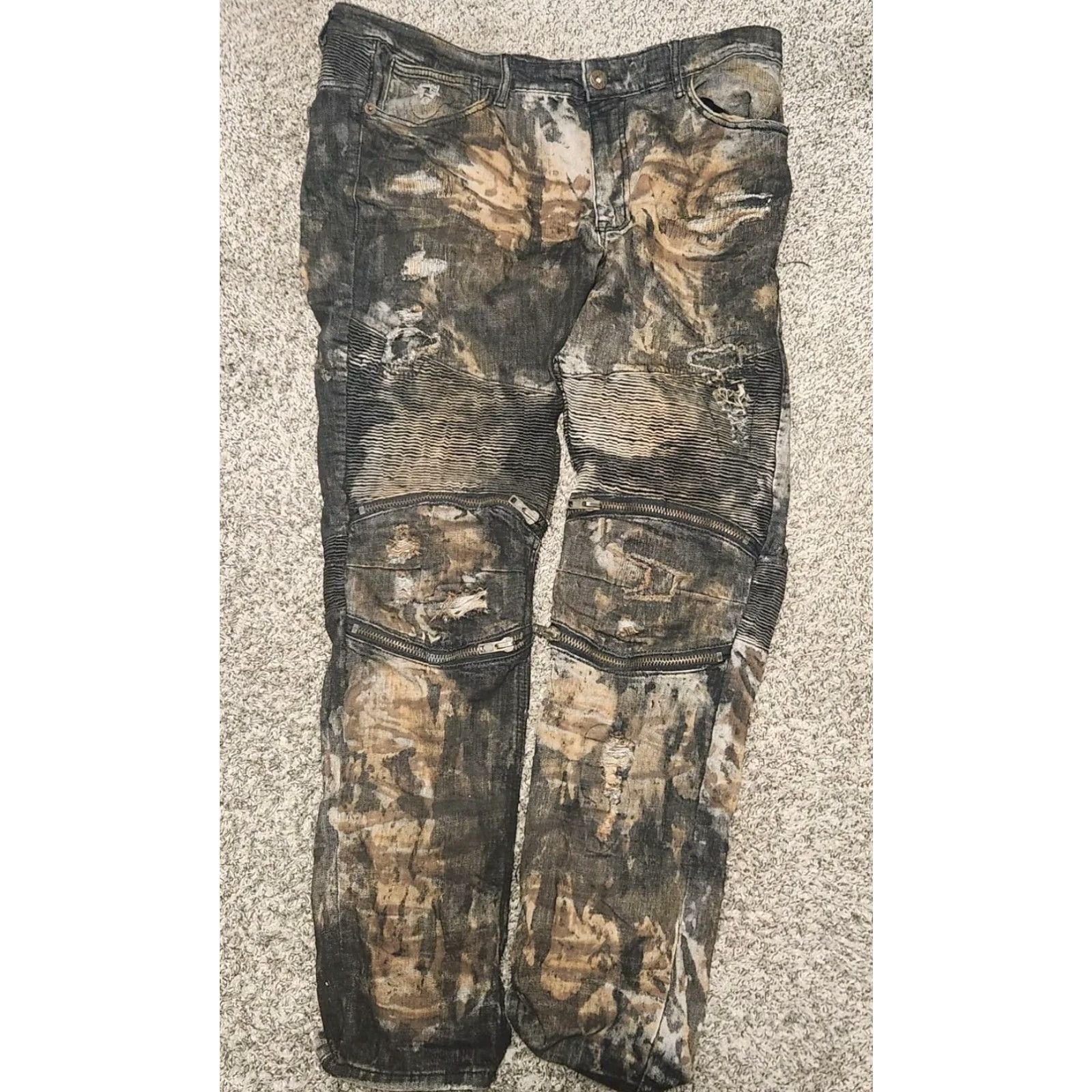 Denime Smoke Rinse Denim Co. Jeans Slim Distressed White? Size US 38 / EU 54 - 2 Thumbnail