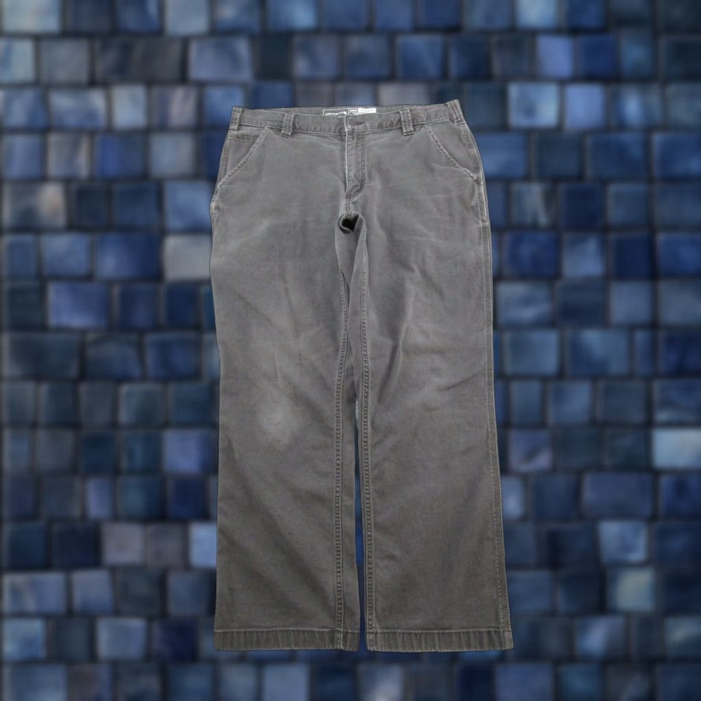 Carhartt Carhartt Pants Gray Men’s 36x30 Relaxed Fit Work Canvas Carpenter 5-Pocket, Button Zip, Straight Leg, 102291 306 Mens Size US 36 / EU 52 - 1 Thumbnail