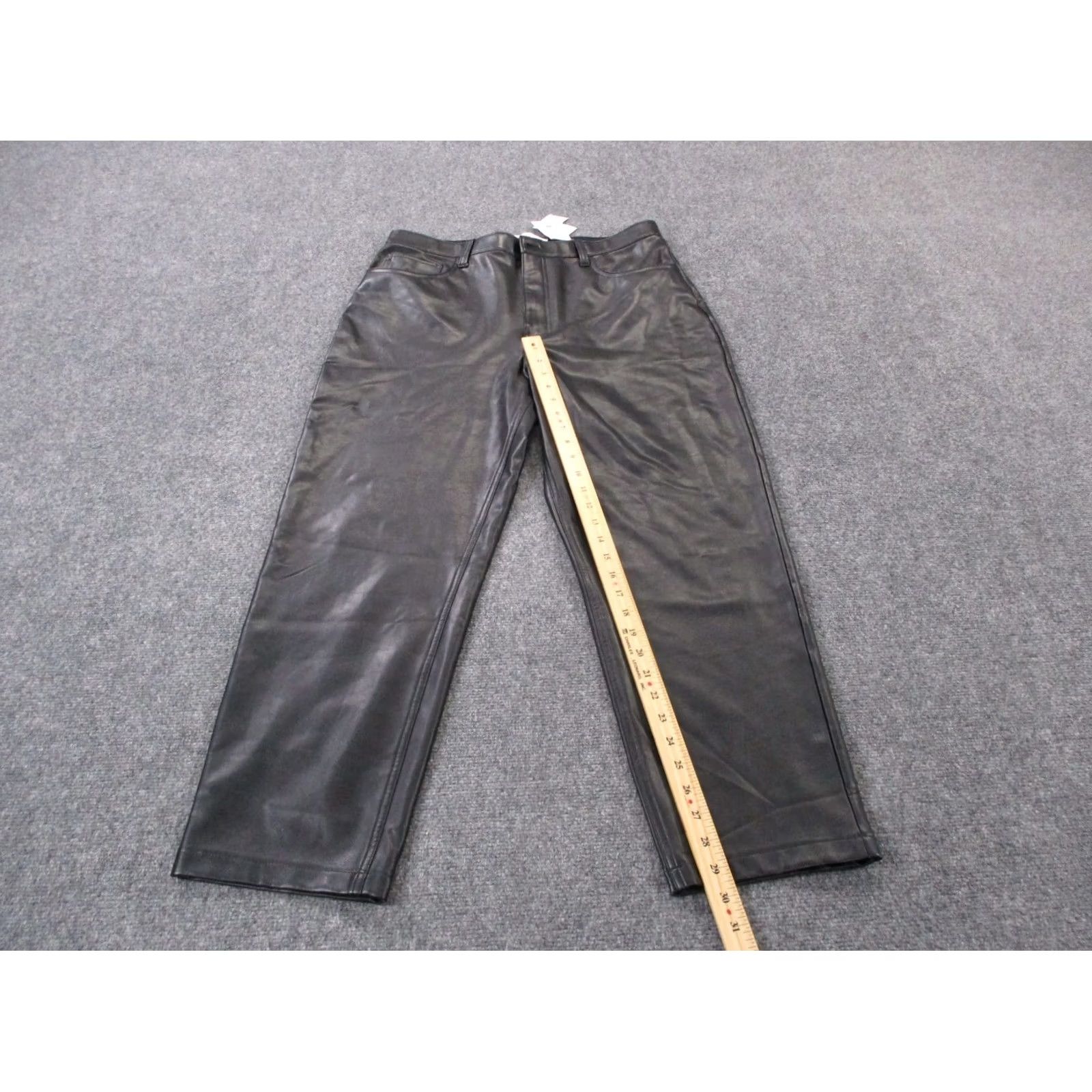 Abercrombie & Fitch Abercrombie Fitch Pants Womens 14 32/ Faux Leather Straight Ultra High Rise NEW Size 36" / US 14 / IT 50 - 3 Thumbnail