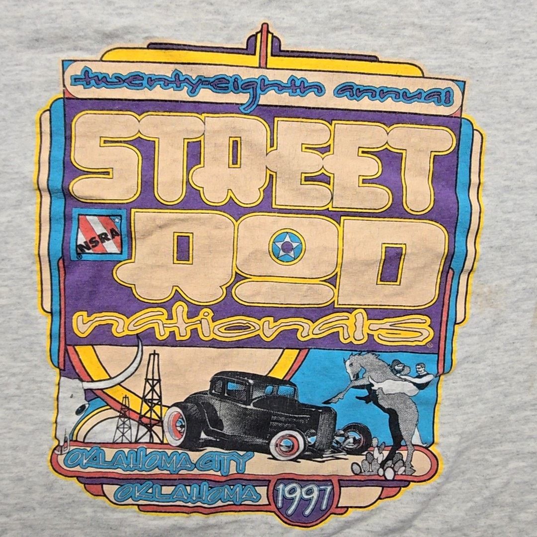 Vintage Vintage Street Rod Nationals Shirt Oklahoma City Racing Tee Size US L / EU 52-54 / 3 - 2 Thumbnail