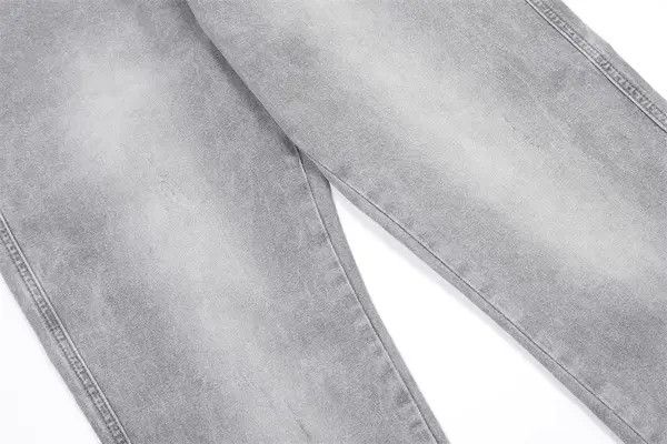 Japanese Brand Pepper x Rena Grey washed distressed jeans for men Size US 34 / EU 50 - 6 Thumbnail